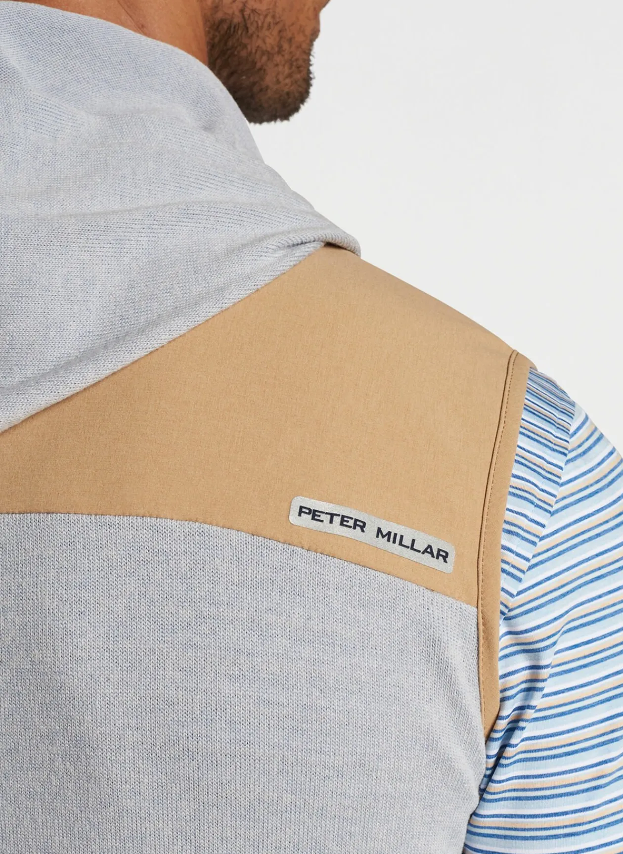 Peter Millar Vests|Solstice Performance Hybrid Full-Zip Hoodie Vest