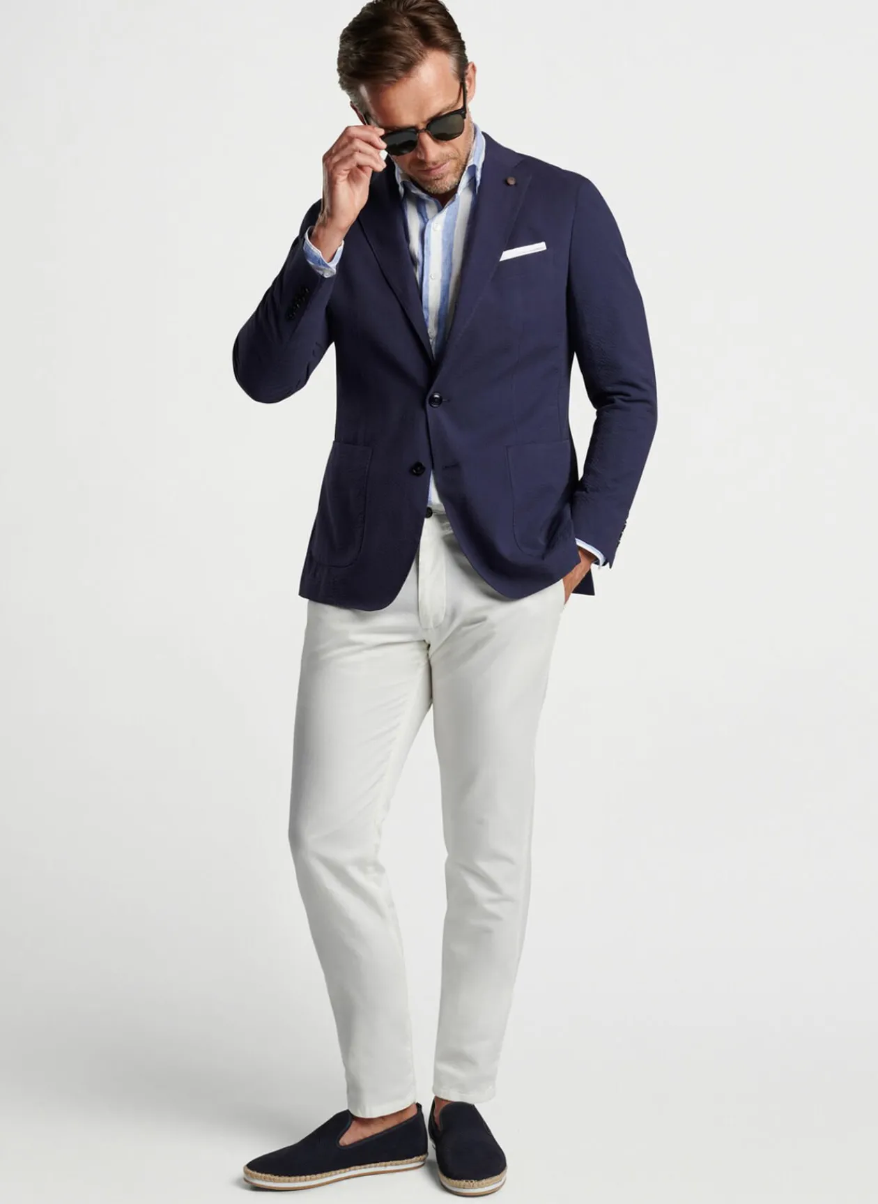 Peter Millar Sport Coats|Sterling Seersucker Soft Jacket