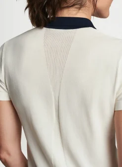 Peter Millar Sweaters|Stuart Short-Sleeve Collared Performance Sweater
