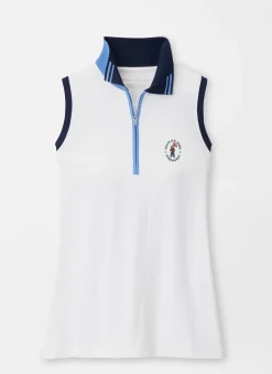 Peter Millar U.S. Open Women'S|124Th U.S. Open Chrissie Sleeveless Polo