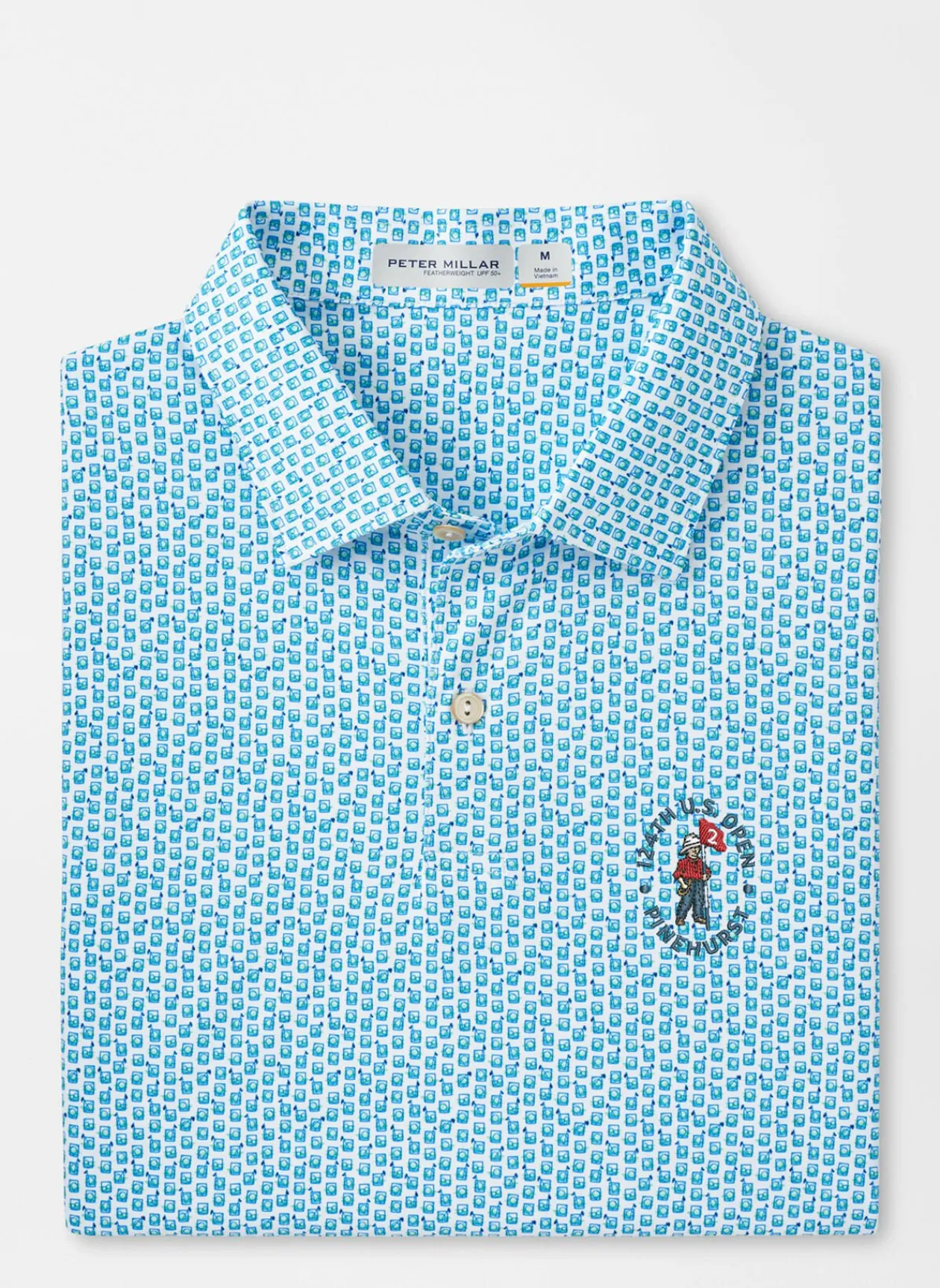 Peter Millar U.S. Open Men'S|124Th U.S. Open Featherweight Golf On The Rocks Polo