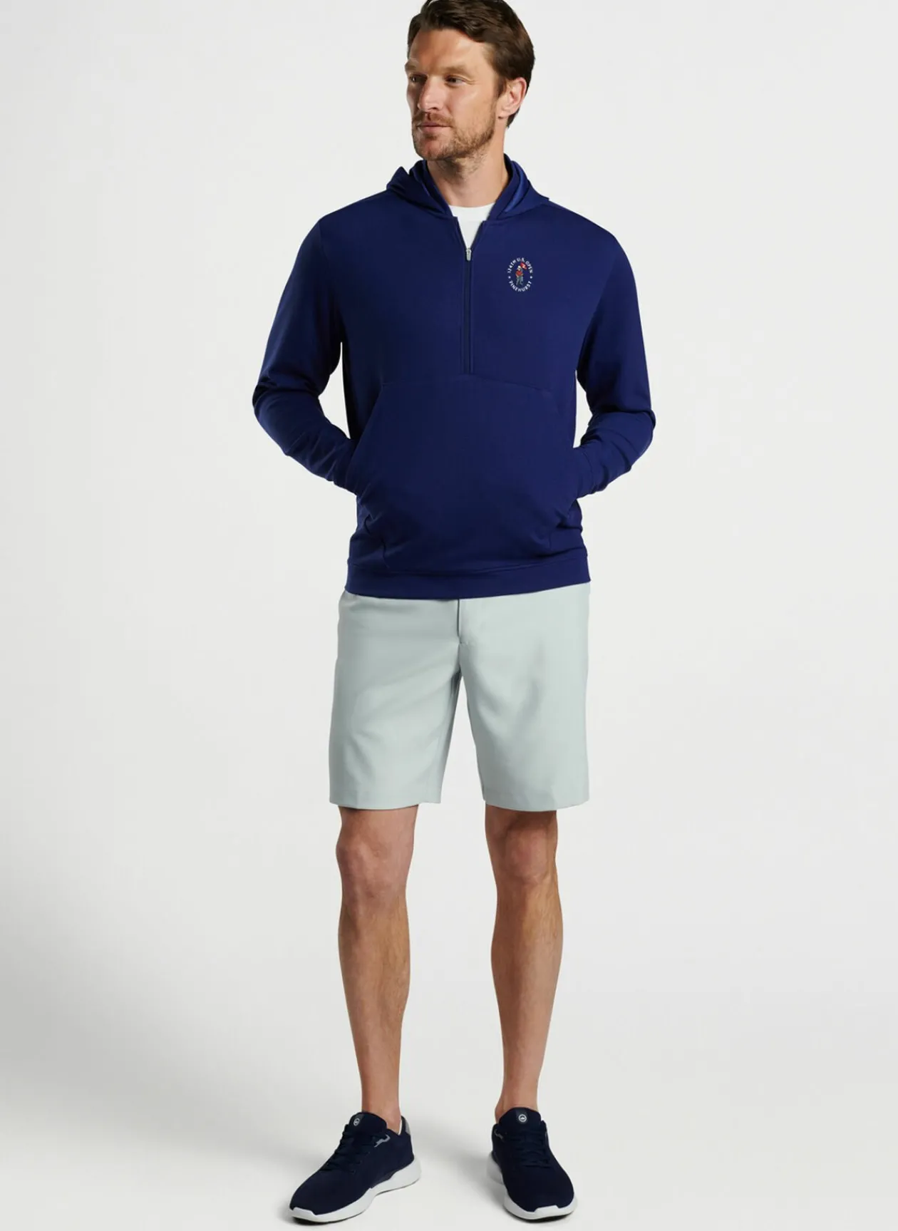 Peter Millar U.S. Open Men'S|124Th U.S. Open Grid Performance Half-Zip Hoodie