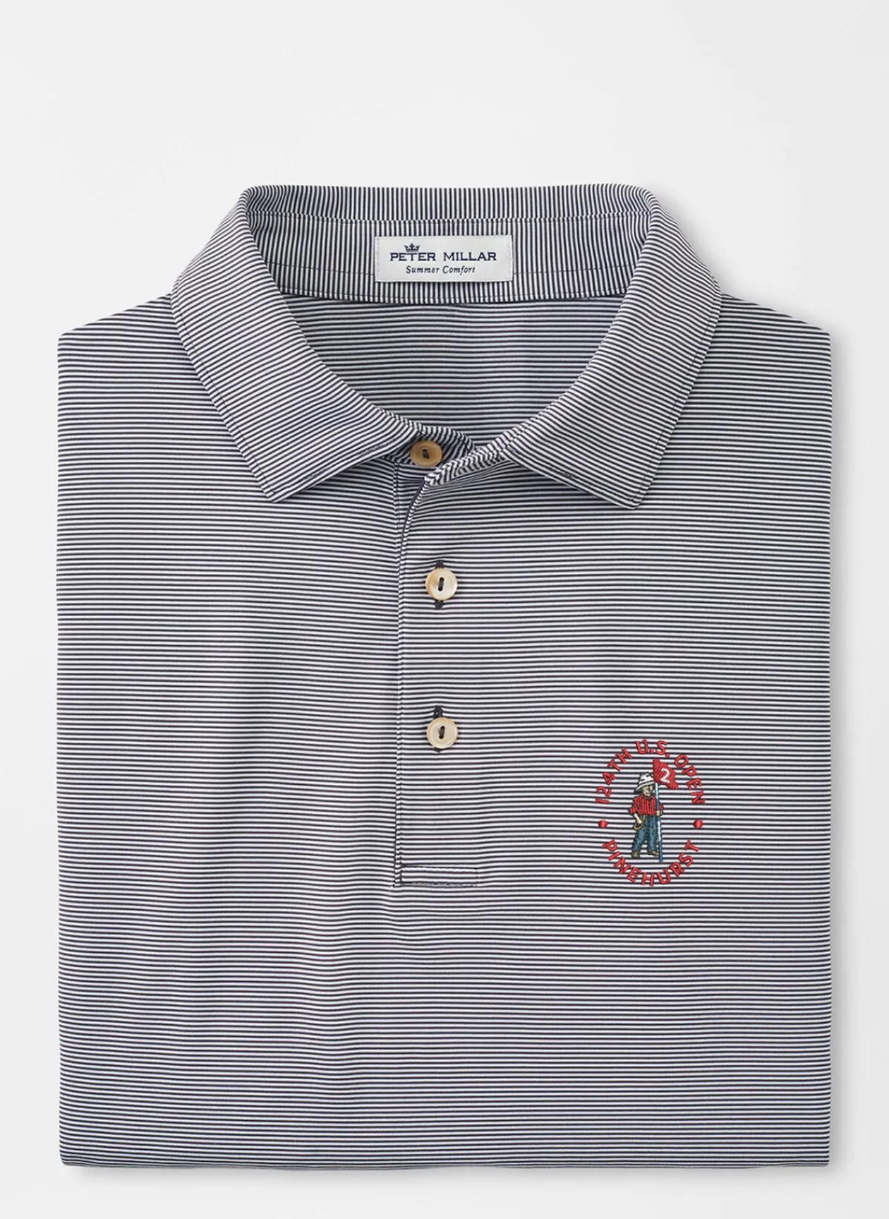 Peter Millar U.S. Open Men'S|124Th U.S. Open Jubilee Stripe Performance Polo