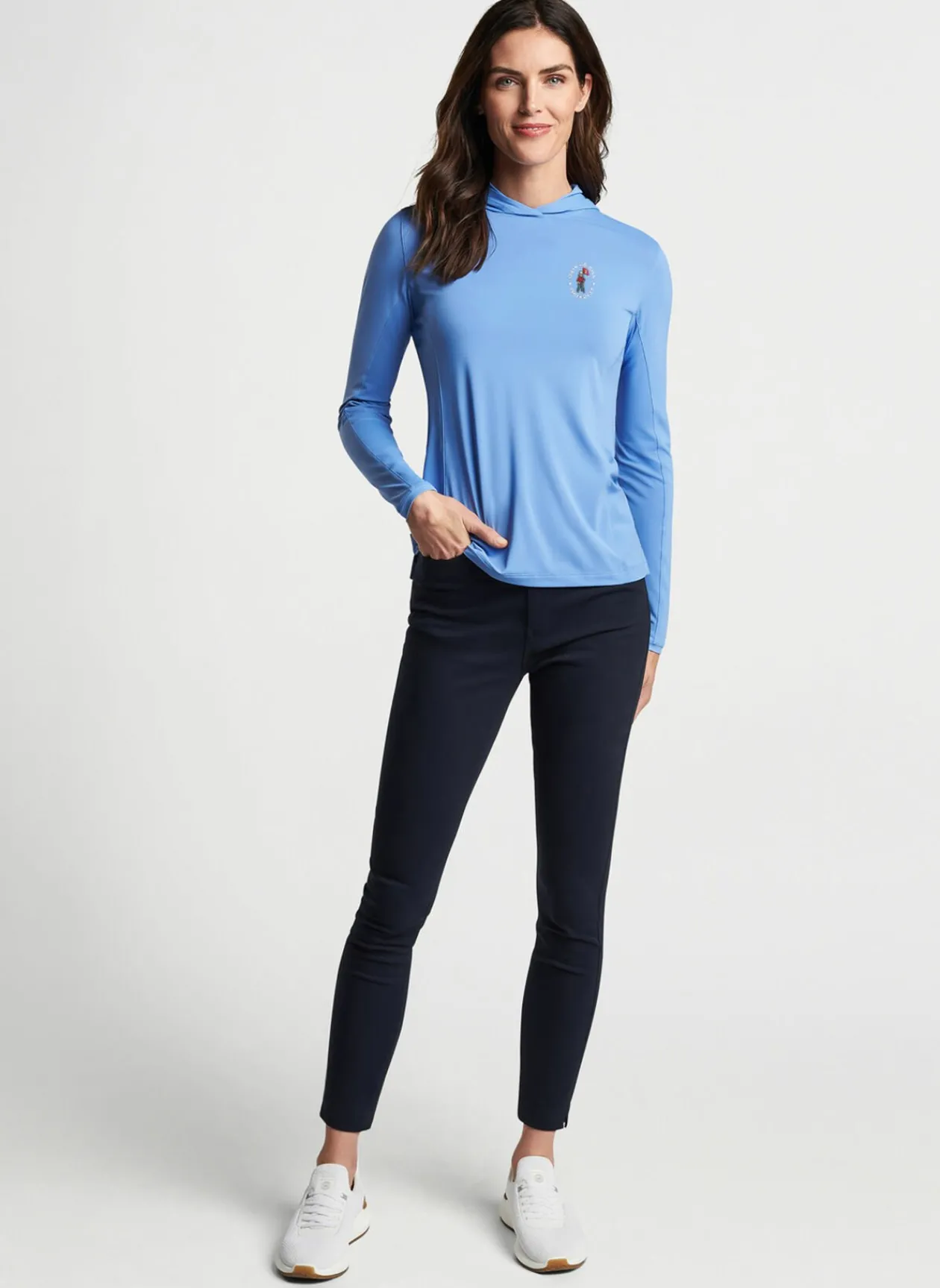 Peter Millar U.S. Open Women'S|124Th U.S. Open Lightweight Hooded Long-Sleeve Sun Shirt