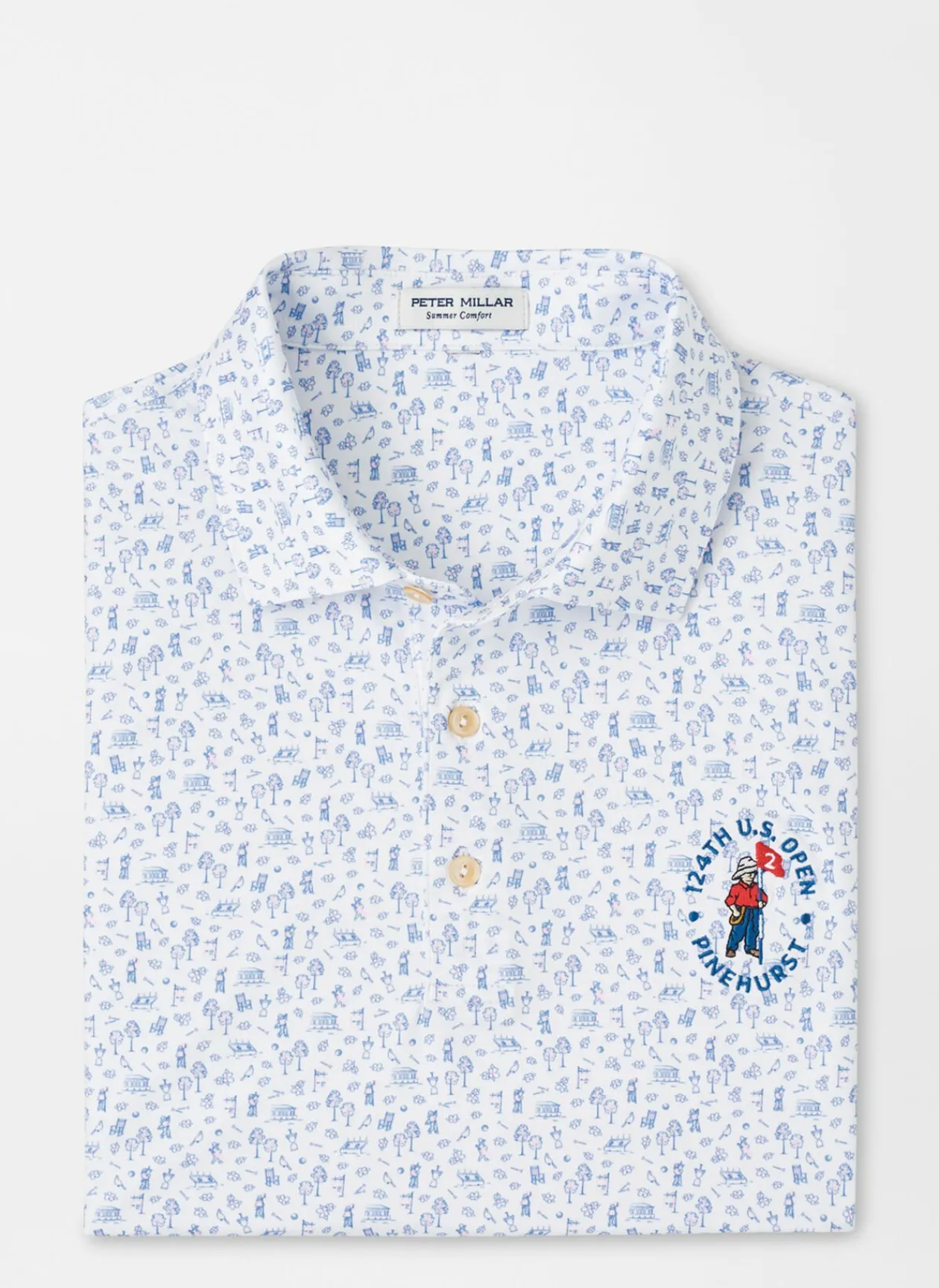 Peter Millar Polos|124Th U.S. Open Performance Jersey Polo