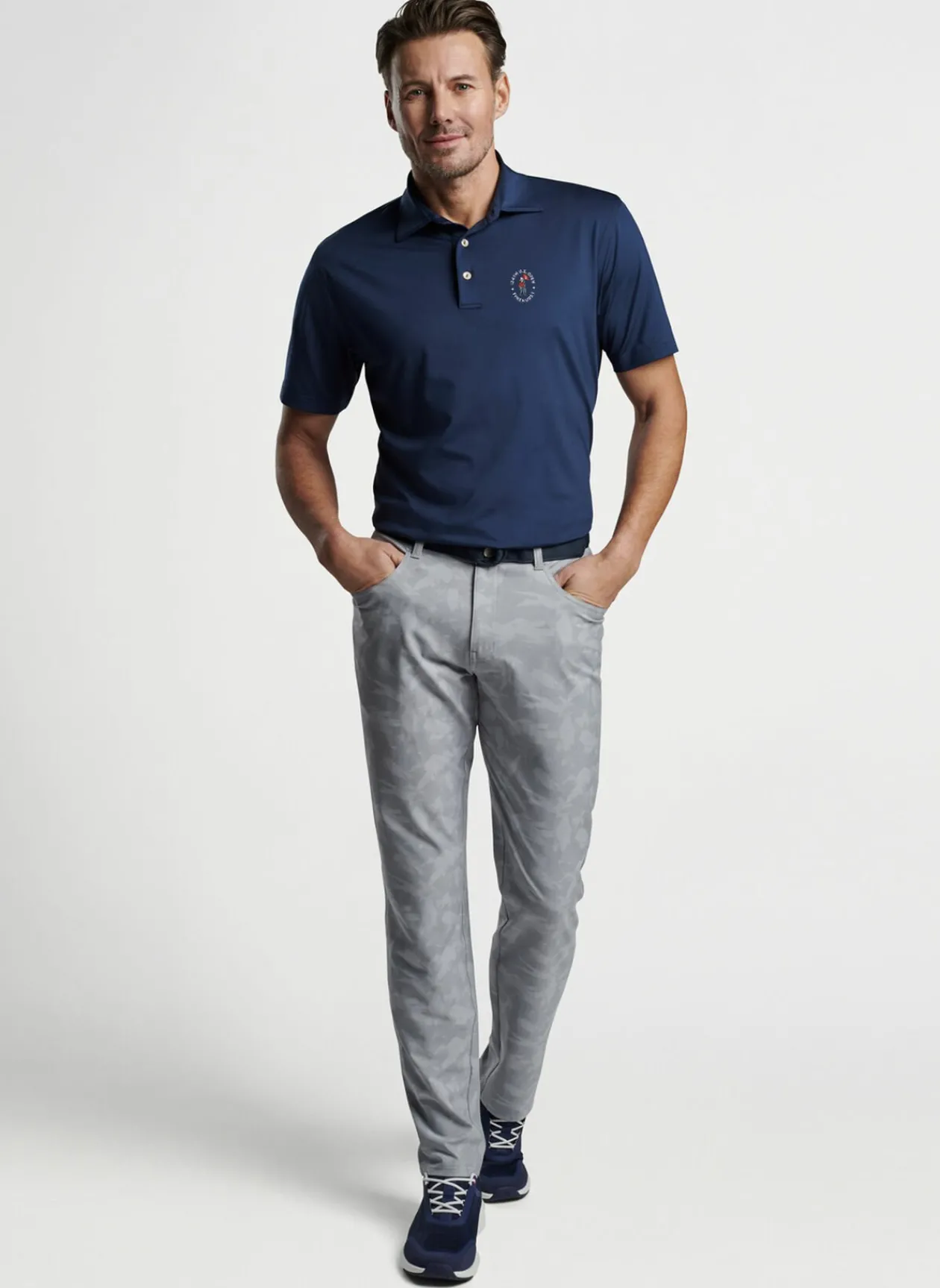 Peter Millar U.S. Open Men'S|124Th U.S. Open Solid Performance Jersey Polo