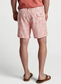 Peter Millar Swim Trunks|Thatched Hawaiian Swim Trunk