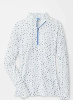 Peter Millar Pullovers & Layers|Tossed Paisley Print Long-Sleeve Sun Shirt