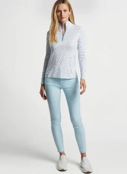 Peter Millar Pullovers & Layers|Tossed Paisley Print Long-Sleeve Sun Shirt
