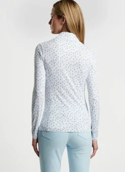 Peter Millar Pullovers & Layers|Tossed Paisley Print Long-Sleeve Sun Shirt