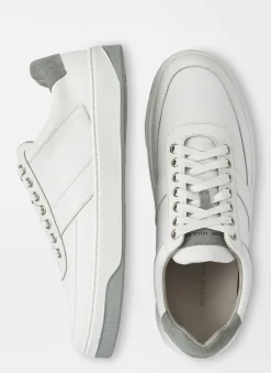 Peter Millar Sneakers|Vantage Pebble Grain Leather Sneaker