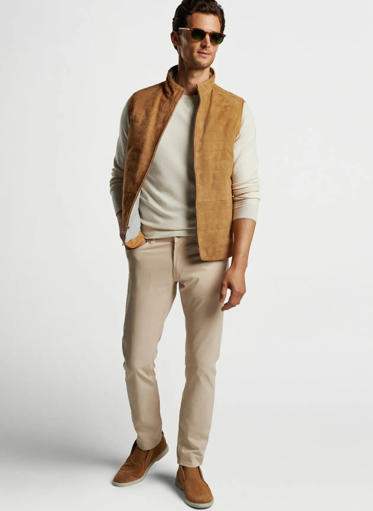Peter Millar Vests|Vista Suede Vest
