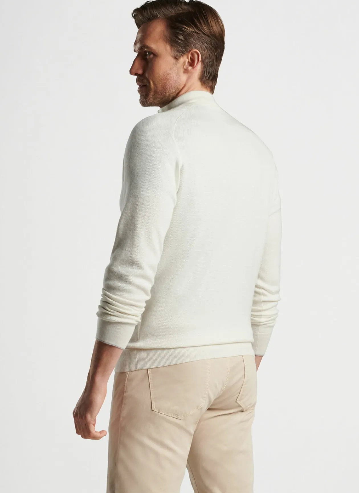 Peter Millar Sweaters|Voyager Cashmere-Silk Saddle Shoulder Quarter-Zip
