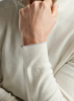 Peter Millar Sweaters|Voyager Cashmere-Silk Saddle Shoulder Quarter-Zip