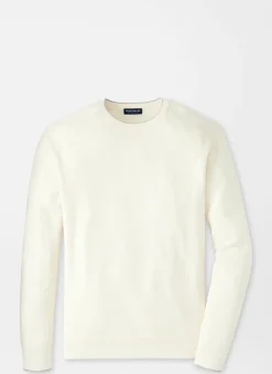 Peter Millar Sweaters|Voyager Cashmere-Silk Saddle Shoulder Crew