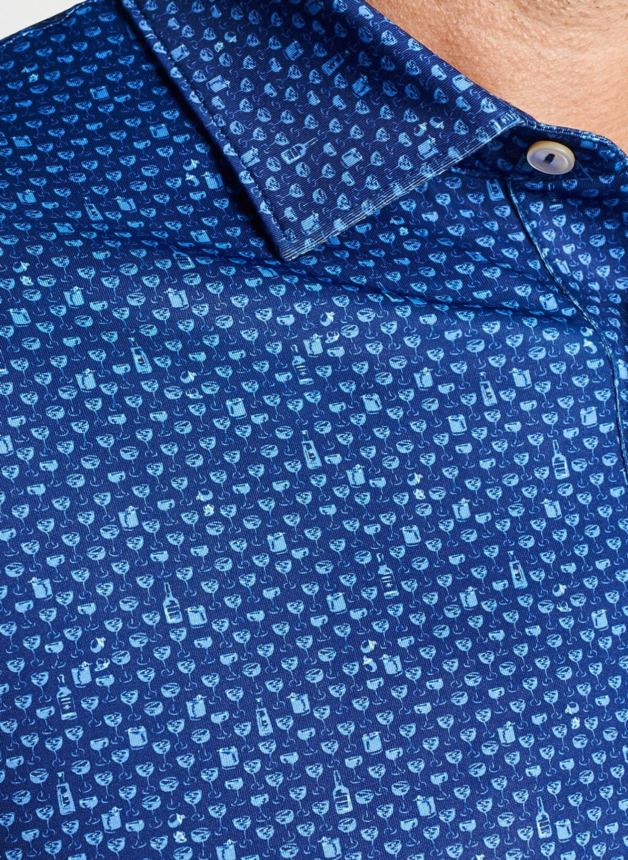 Peter Millar Sun Protection Apparel|Whiskey Sour Performance Jersey Polo