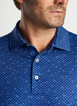 Peter Millar Sun Protection Apparel|Whiskey Sour Performance Jersey Polo