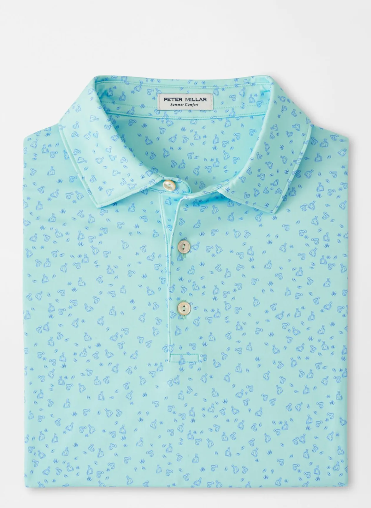 Peter Millar Sun Protection Apparel|Worth A Shot Performance Jersey Polo