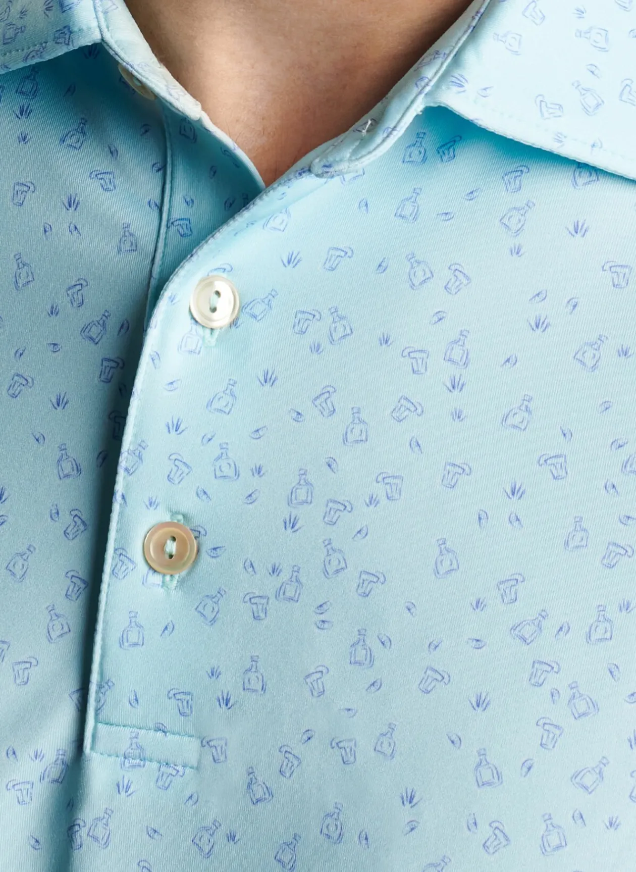 Peter Millar Sun Protection Apparel|Worth A Shot Performance Jersey Polo